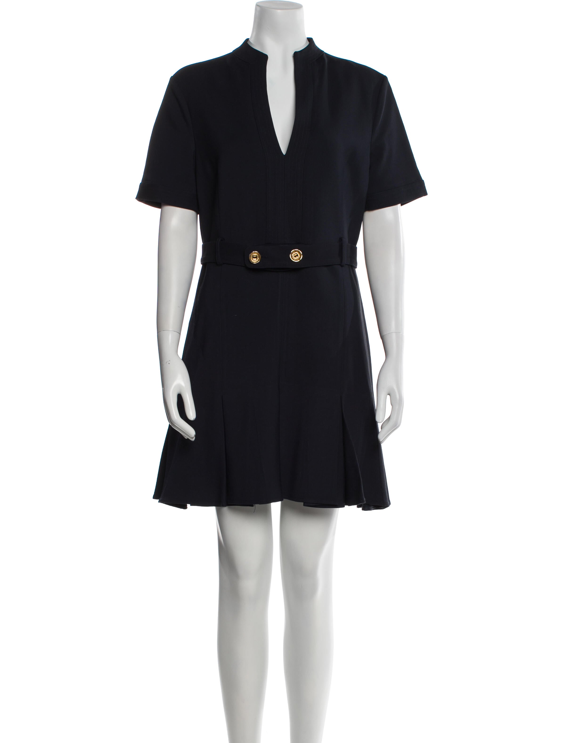 Scanlan Theodore V-Neck Knee-Length Dress