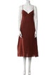 Scanlan Theodore V-Neck Midi Length Dress