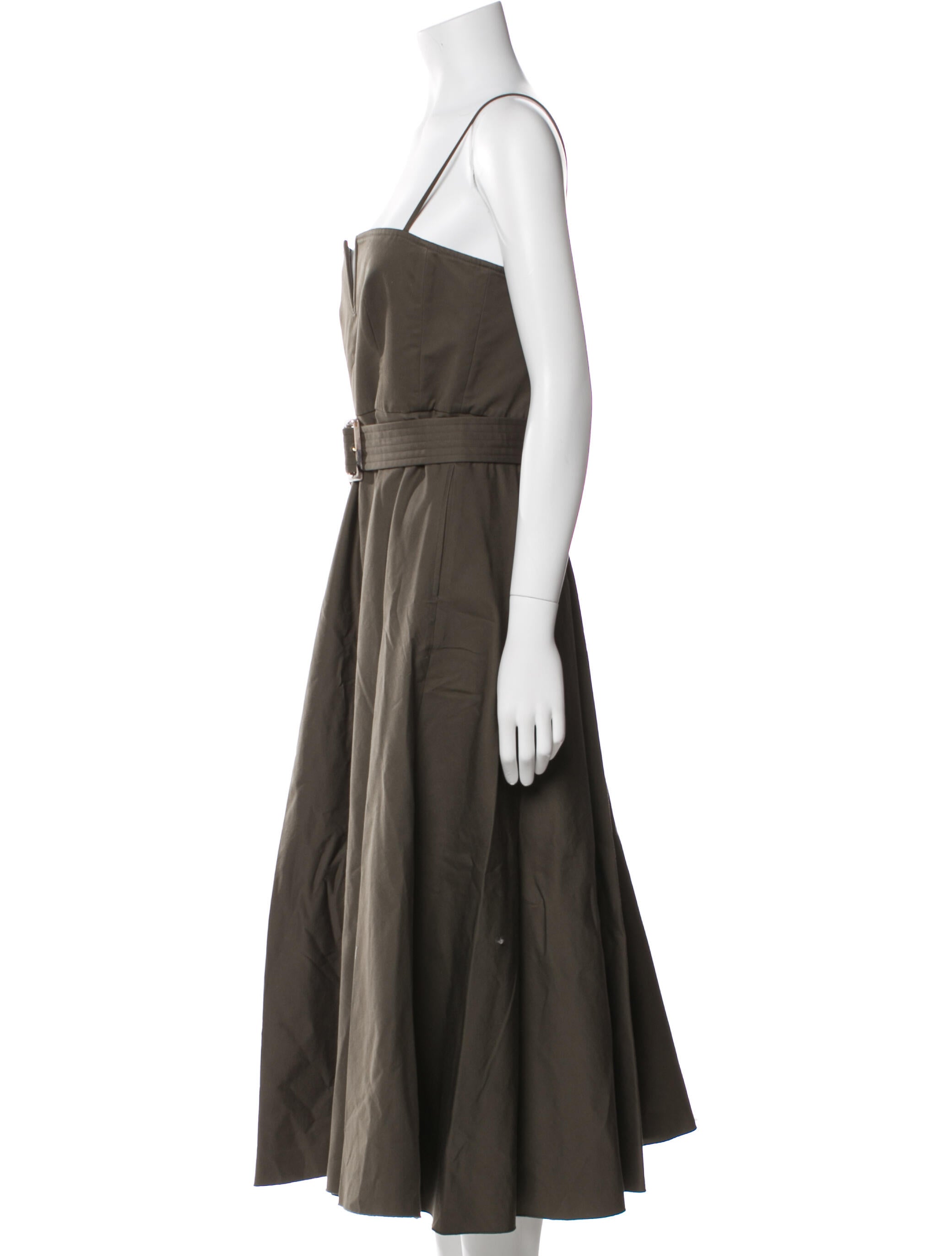 Scanlan Theodore Square Neckline Long Dress