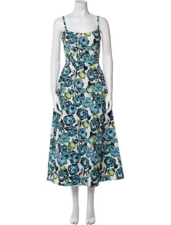 Scanlan Theodore Floral Print Long Dress