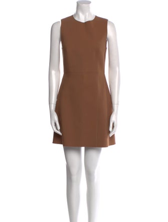 Scanlan Theodore Crew Neck Mini Dress