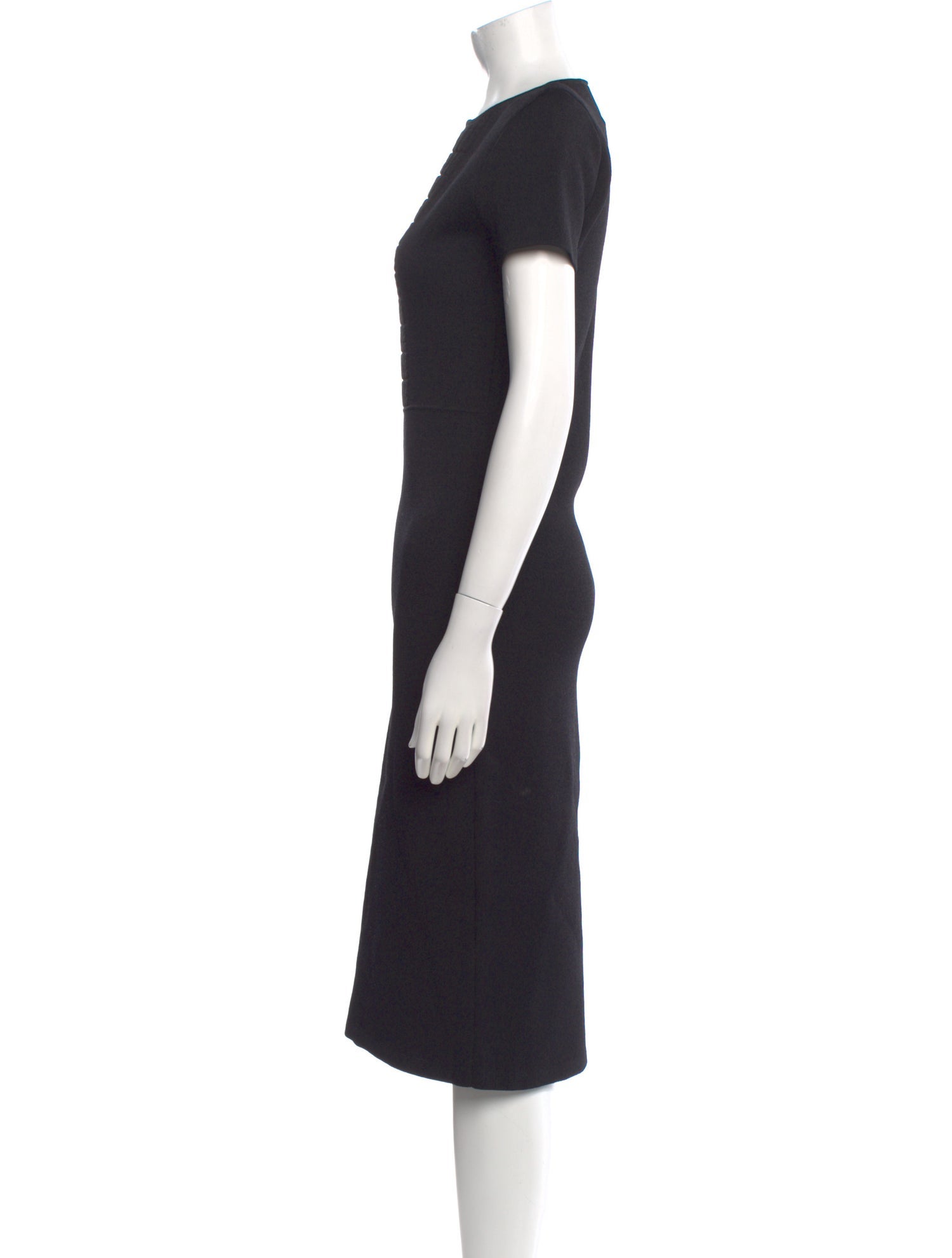 Scanlan Theodore V-Neck Midi Length Dress