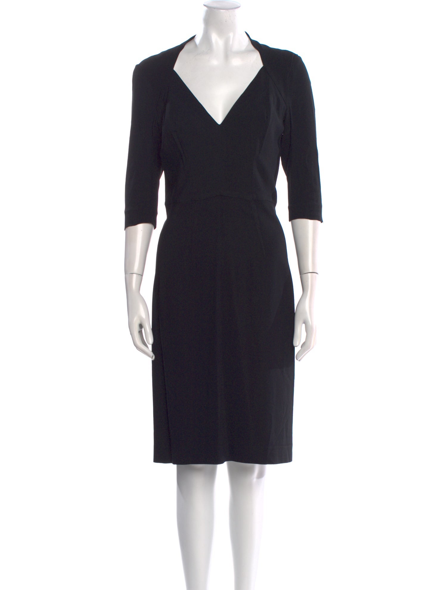 Scanlan Theodore V-Neck Midi Length Dress