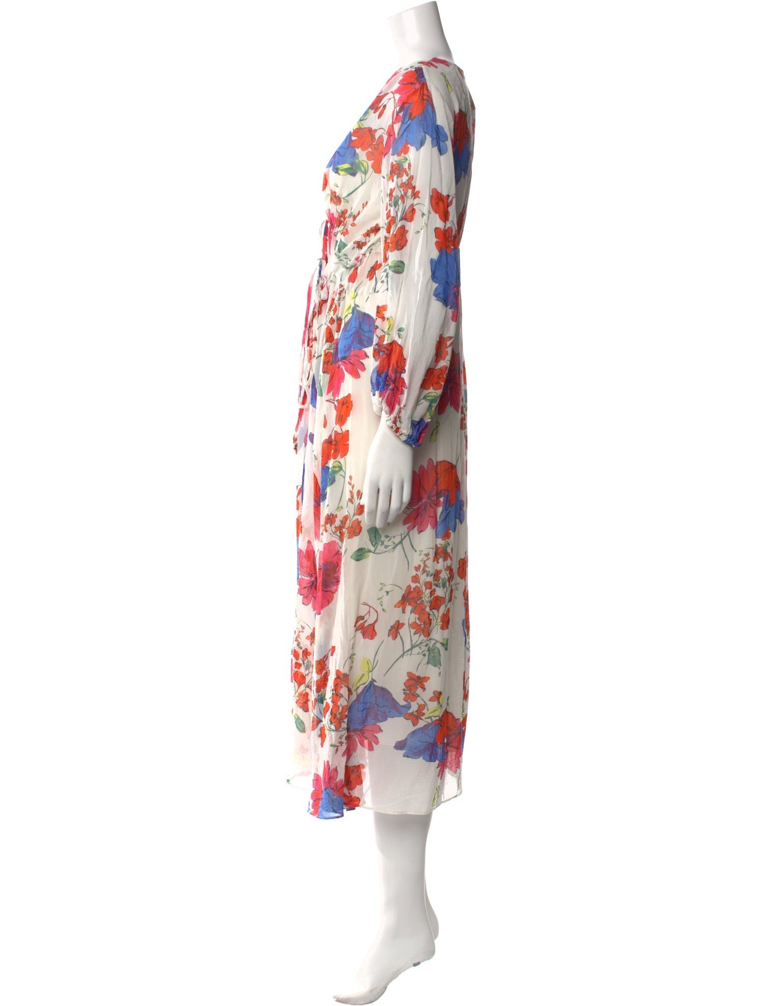 Scanlan Theodore Floral Print Midi Length Dress w/ Tags