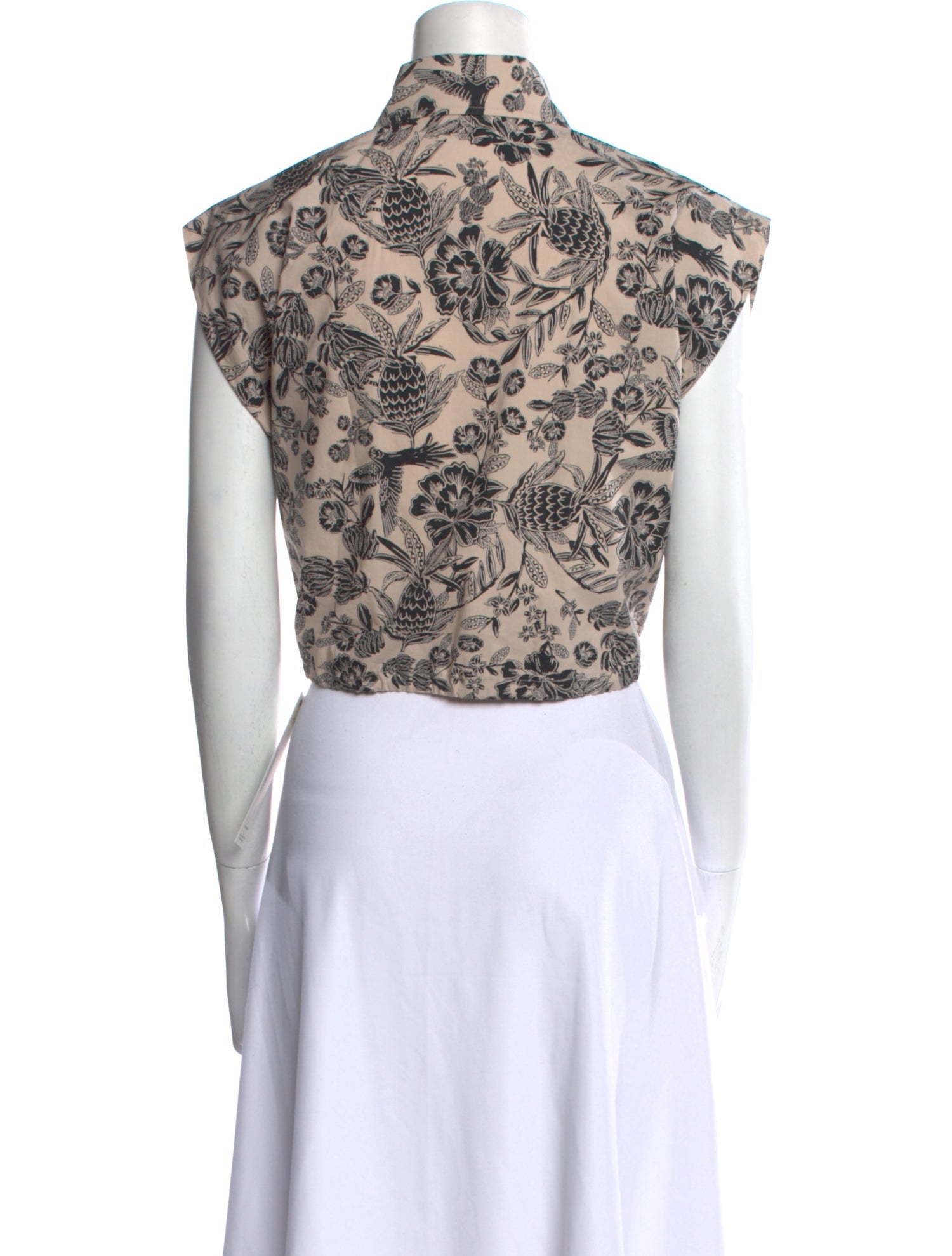 Scanlan Theodore Paisley Print Sleeveless Crop Top