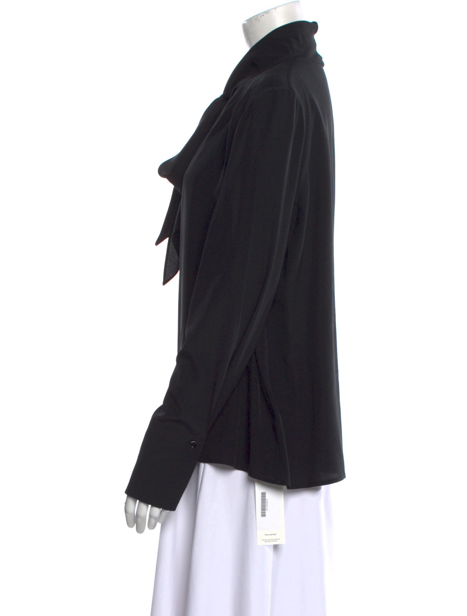 Scanlan Theodore Silk Mock Neck Blouse