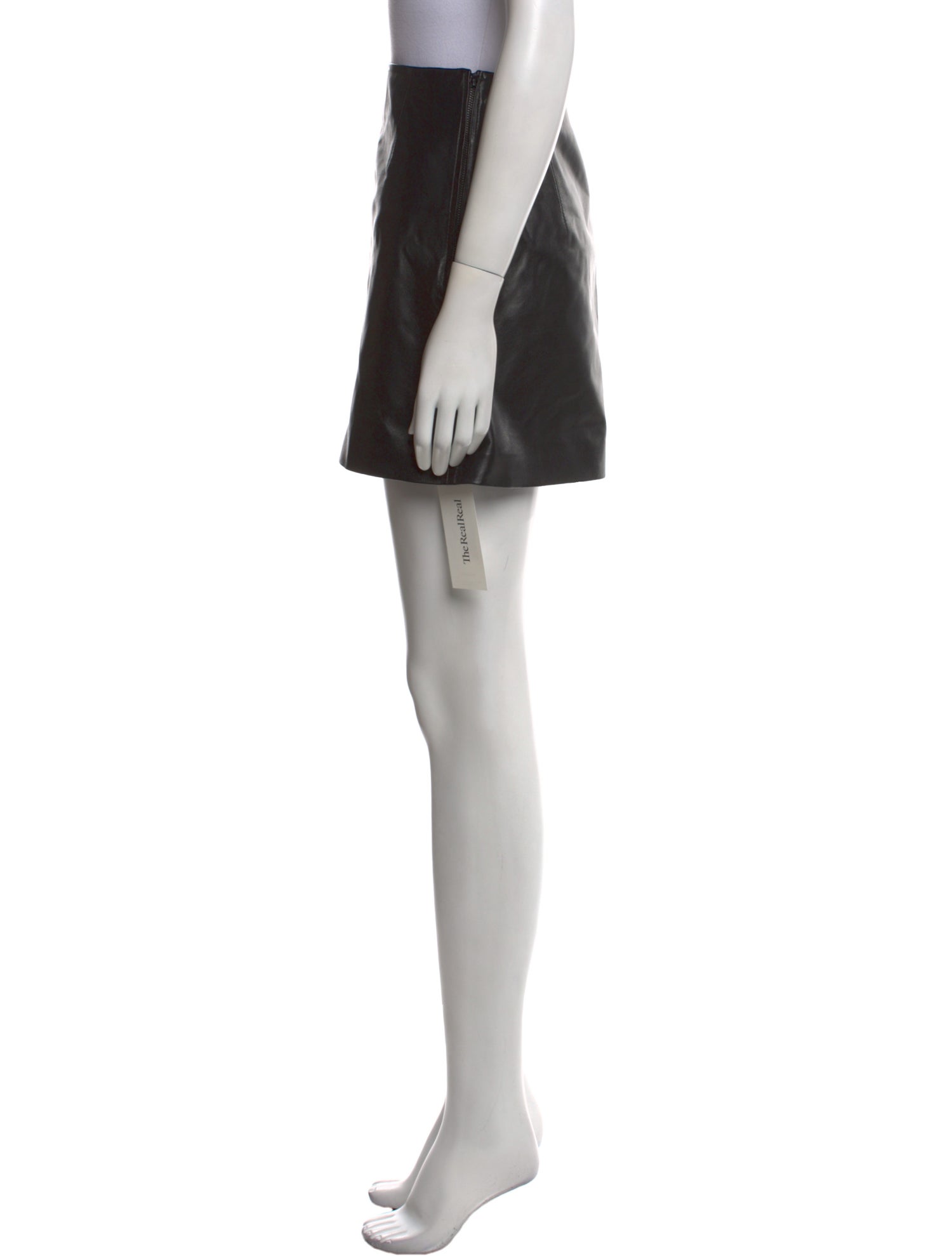 Scanlan Theodore Leather Mini Skirt