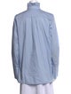Scanlan Theodore Mock Neck Long Sleeve Button-Up Top