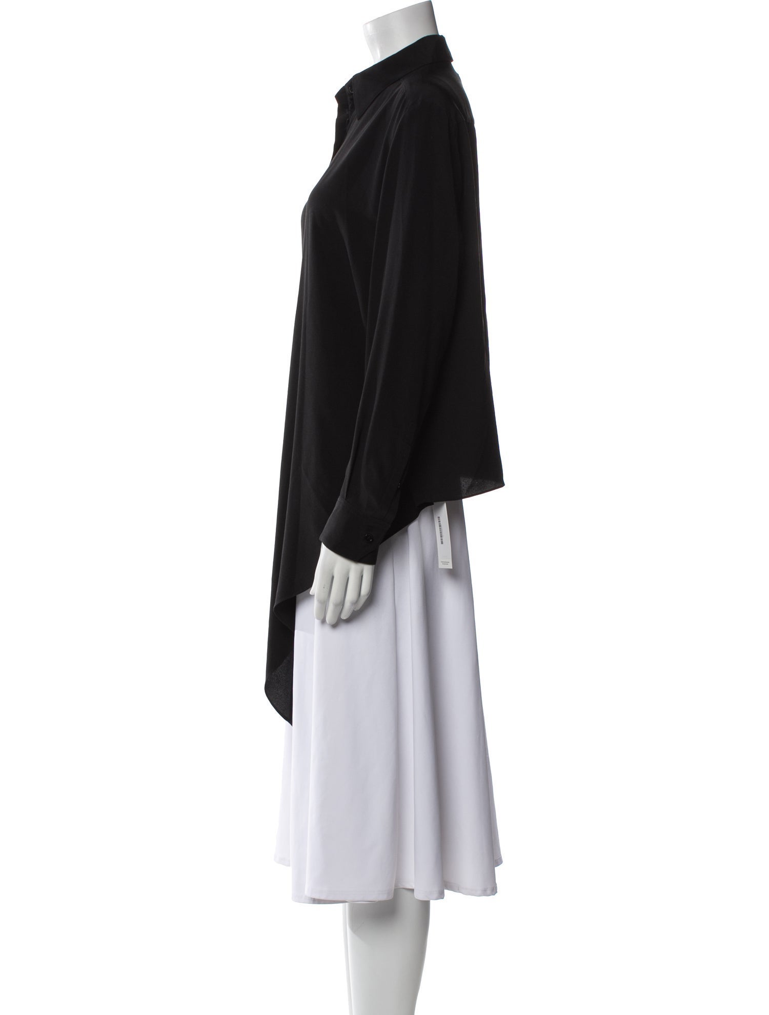 Scanlan Theodore Silk Long Sleeve Button-Up Top