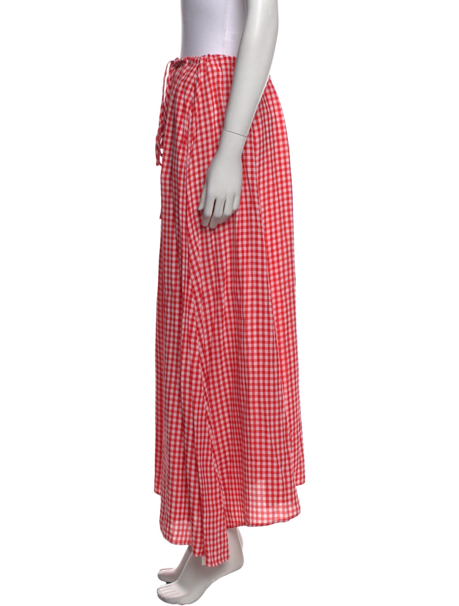 Scanlan Theodore Plaid Print Long Skirt