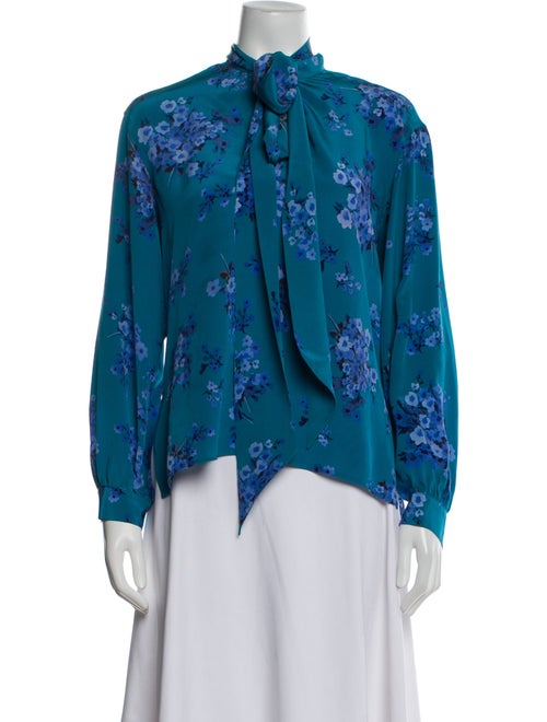Scanlan Theodore Silk Floral Print Blouse