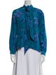Scanlan Theodore Silk Floral Print Blouse