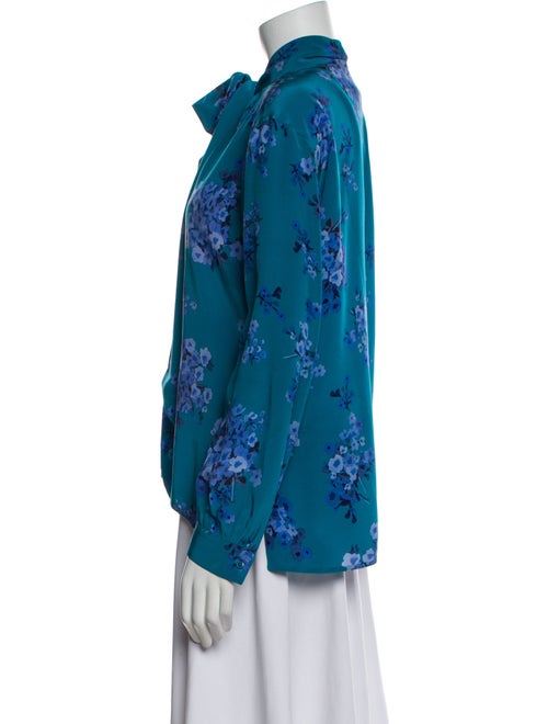 Scanlan Theodore Silk Floral Print Blouse