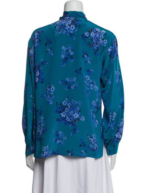 Scanlan Theodore Silk Floral Print Blouse