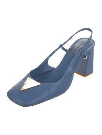 Scanlan Theodore Leather Slingback Pumps