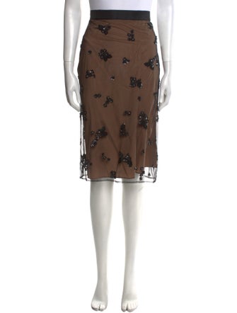 Scanlan Theodore Nylon Knee-Length Skirt