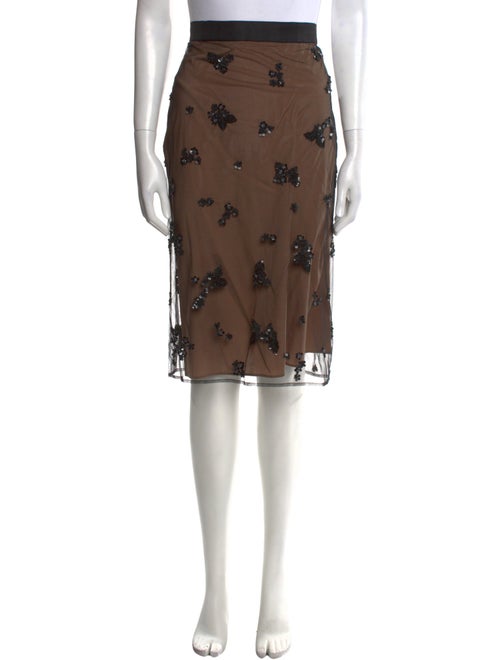 Scanlan Theodore Nylon Knee-Length Skirt