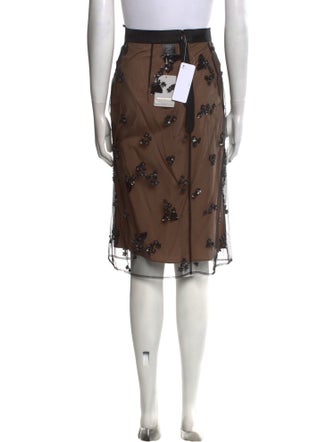 Scanlan Theodore Nylon Knee-Length Skirt