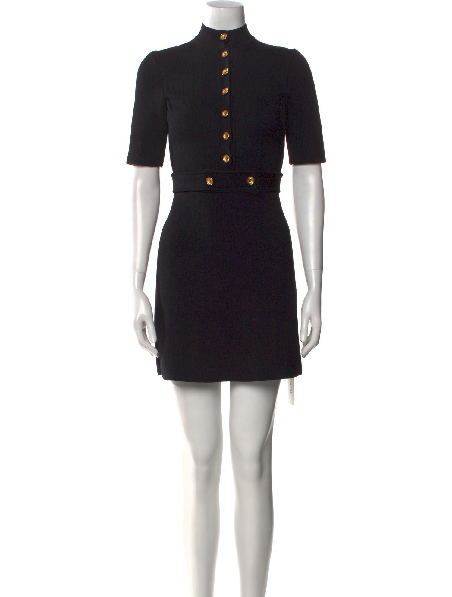 Scanlan Theodore Mock Neck Mini Dress