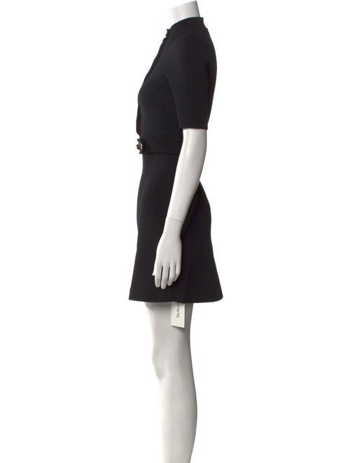 Scanlan Theodore Mock Neck Mini Dress