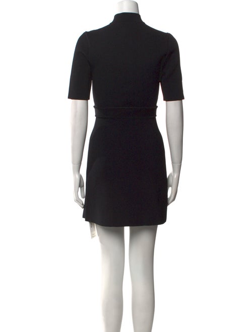 Scanlan Theodore Mock Neck Mini Dress