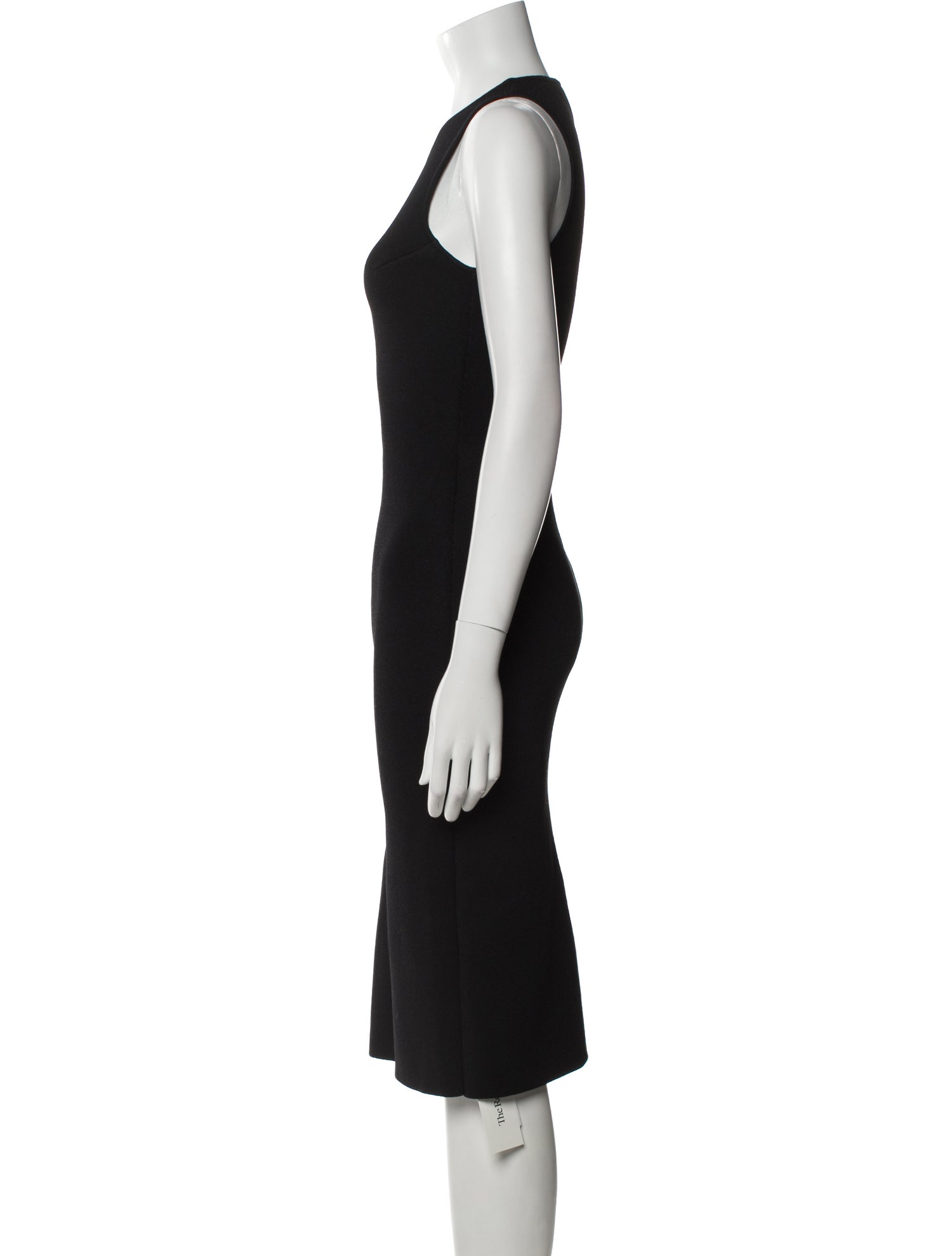 Scanlan Theodore Crew Neck Midi Length Dress