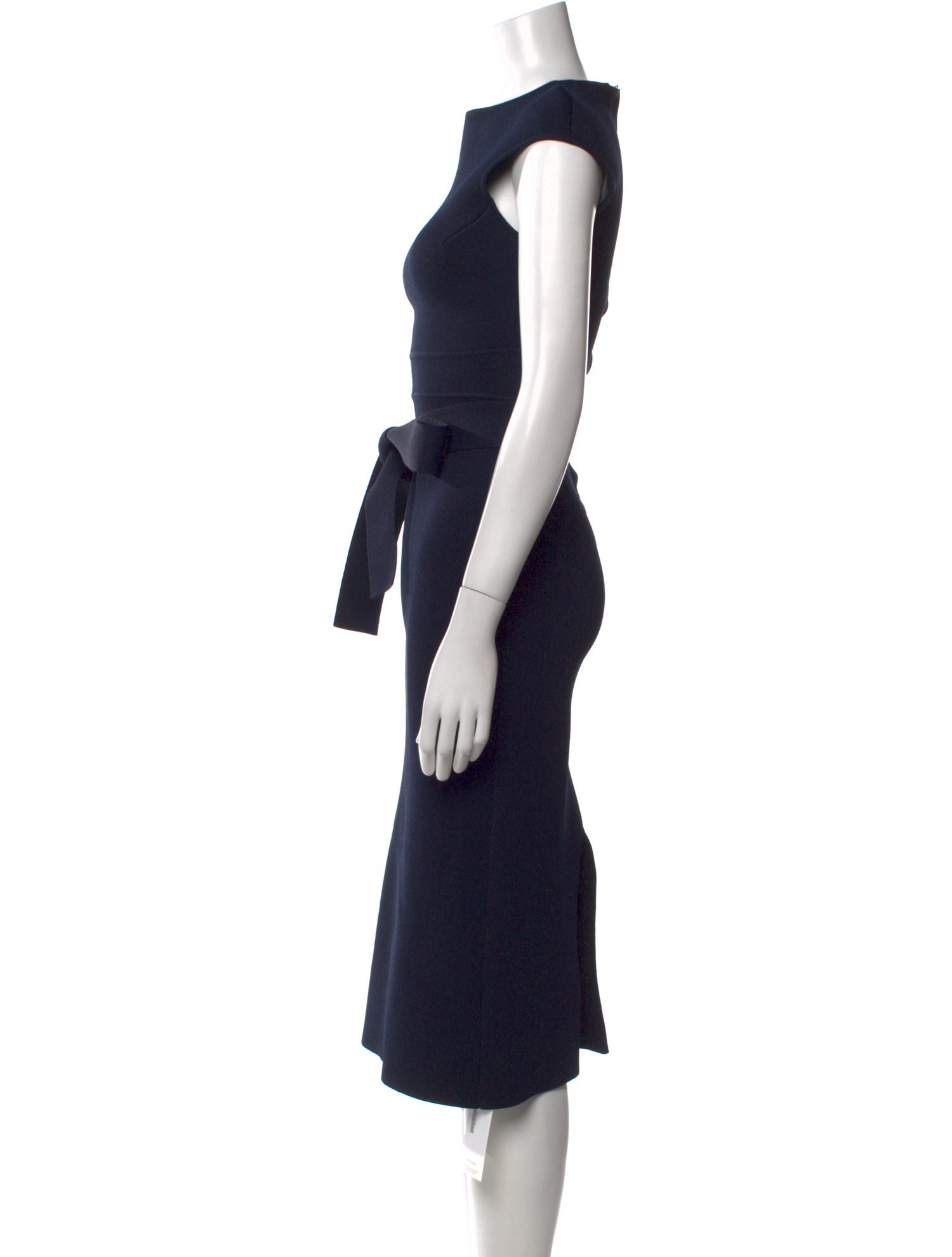 Scanlan Theodore Crew Neck Midi Length Dress