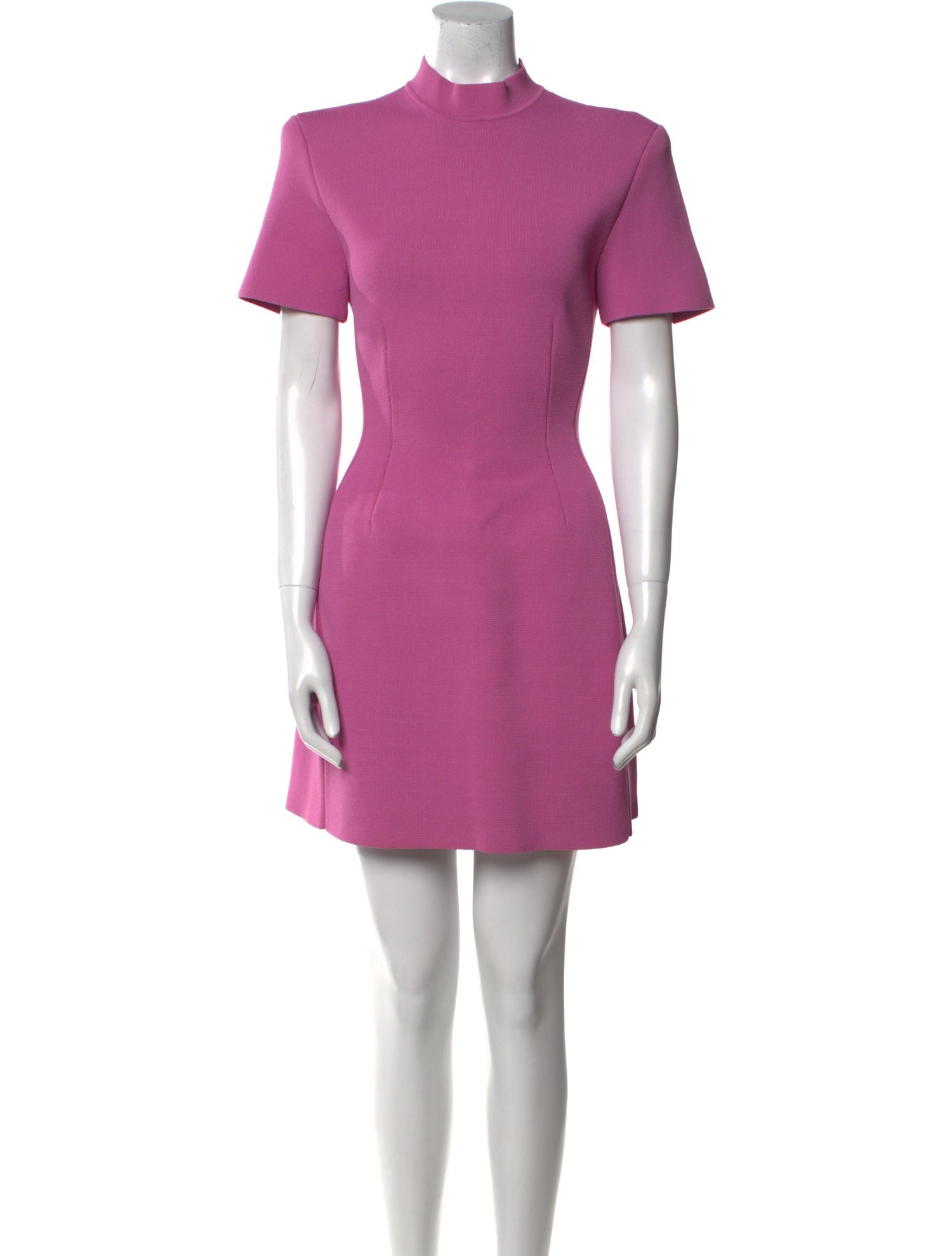 Scanlan Theodore Mock Neck Mini Dress