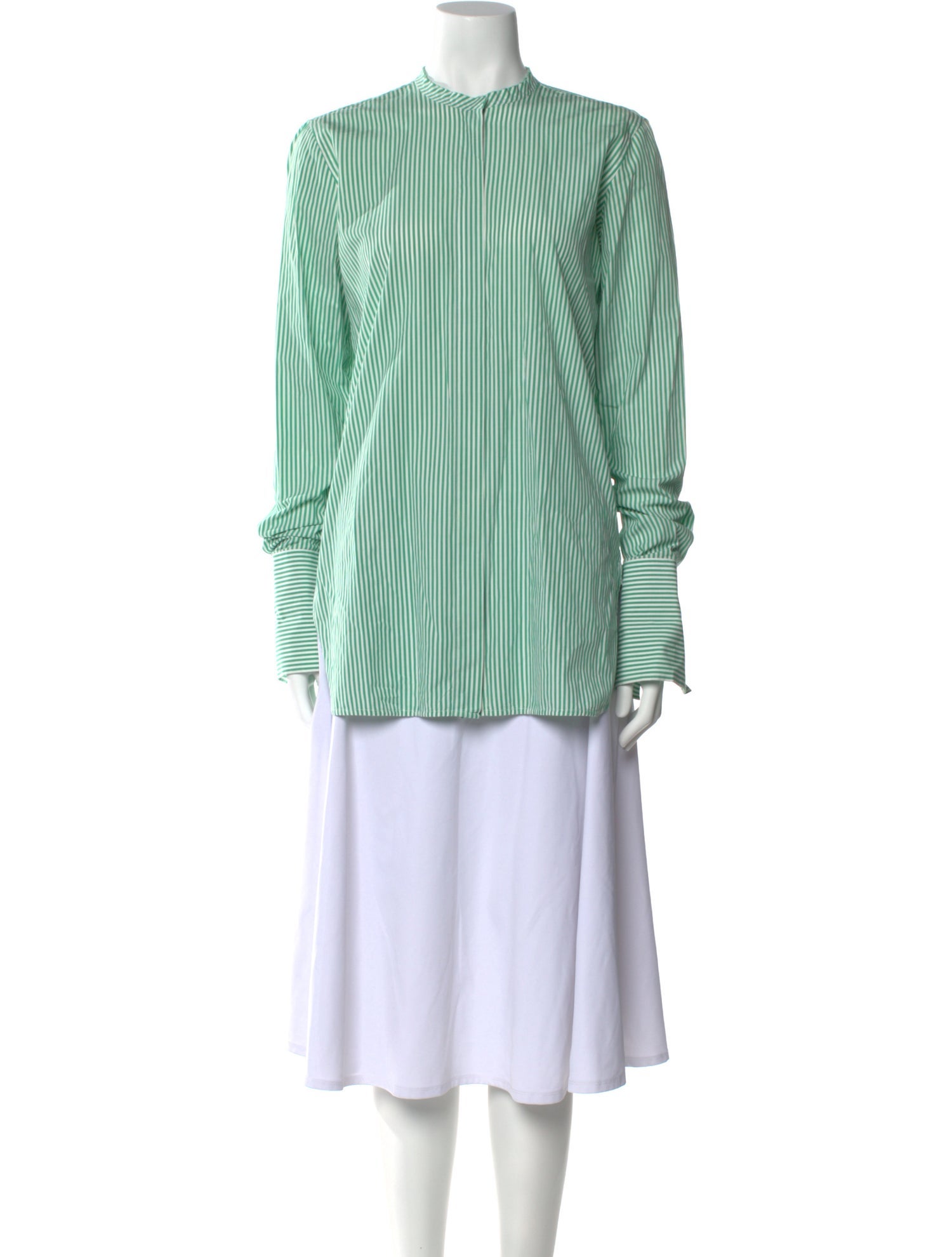 Scanlan Theodore Striped Mock Neck Tunic