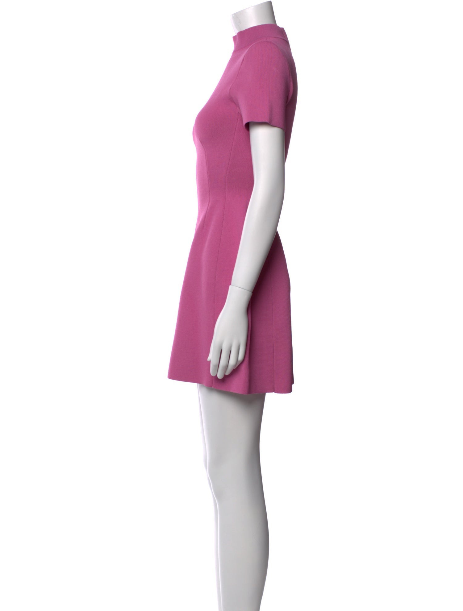 Scanlan Theodore Mock Neck Mini Dress