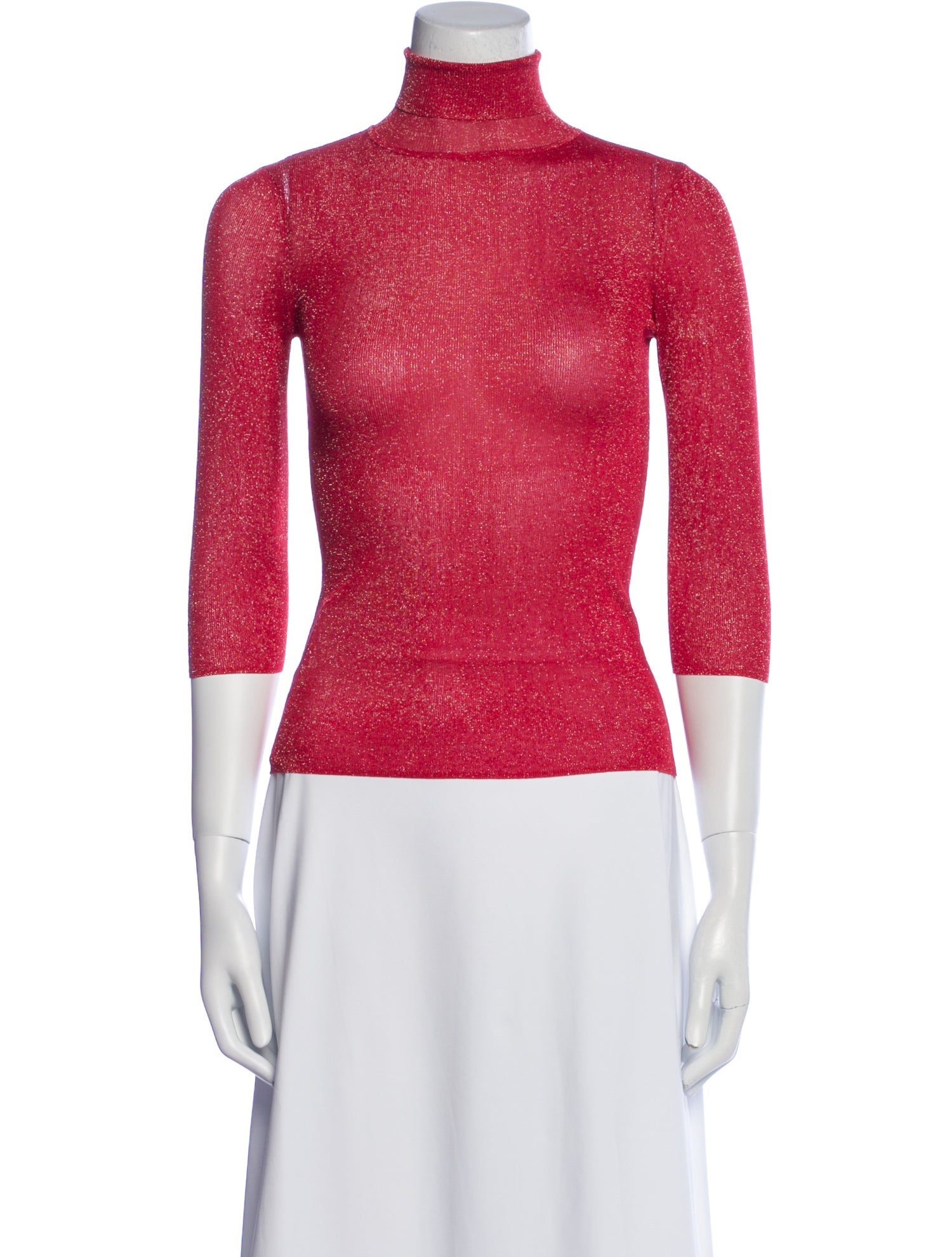 Scanlan Theodore Turtleneck Three-Quarter Sleeve Top