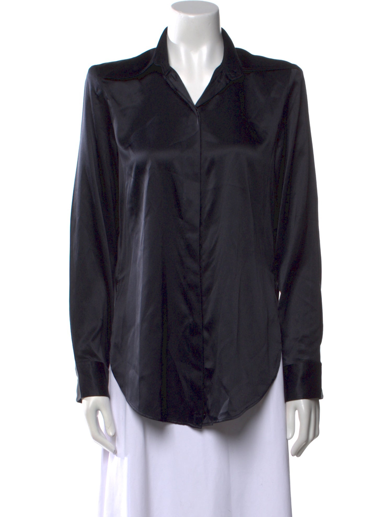 Scanlan Theodore Silk Long Sleeve Button-Up Top w/ Tags