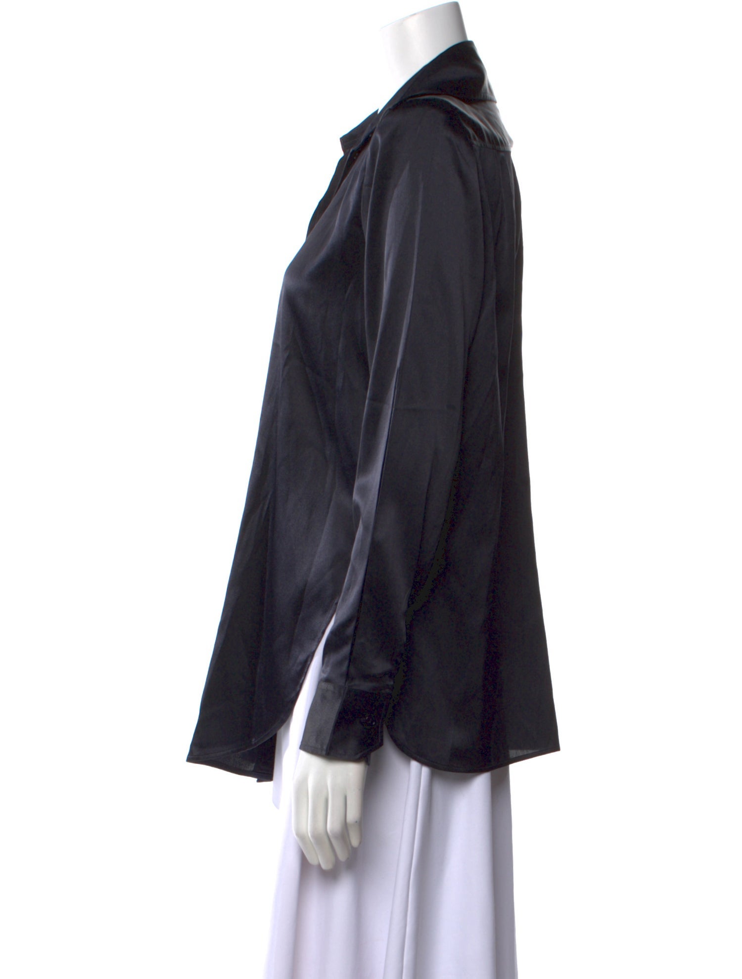 Scanlan Theodore Silk Long Sleeve Button-Up Top w/ Tags