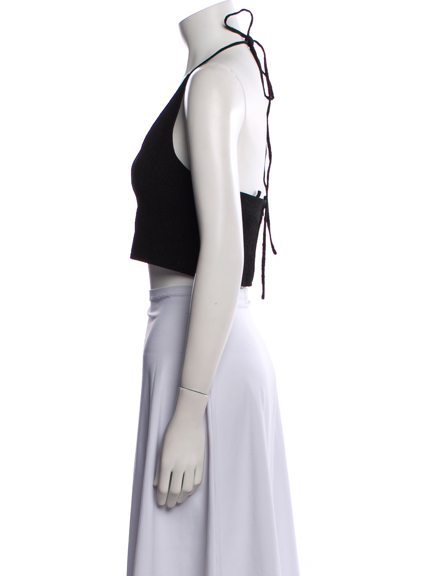 Scanlan Theodore Halterneck Sleeveless Crop Top