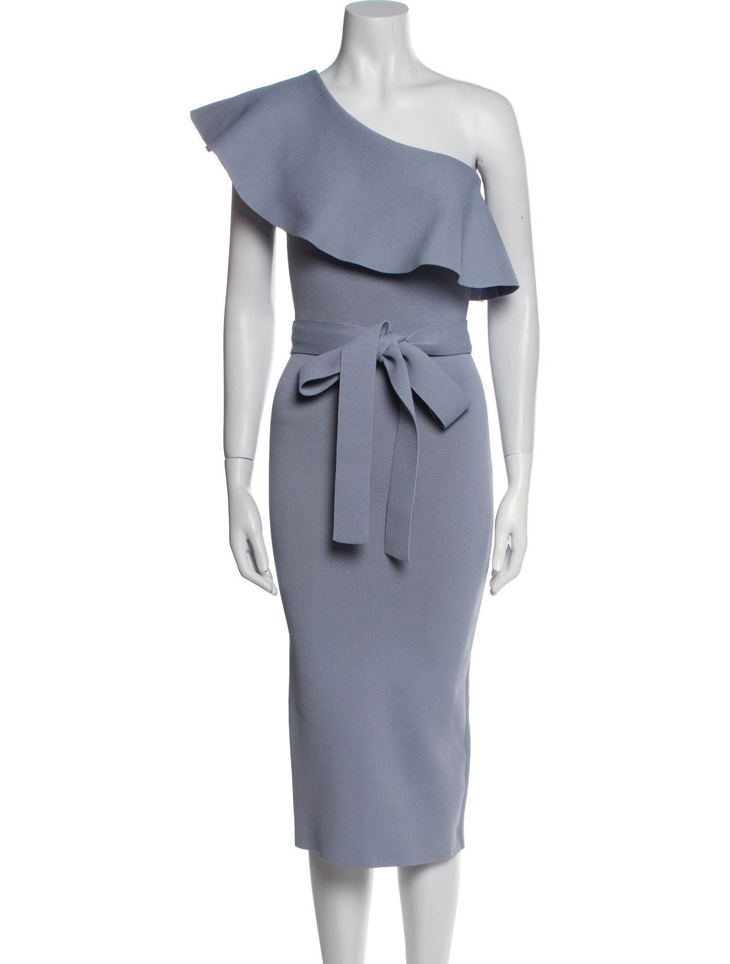 Scanlan Theodore One-Shoulder Midi Length Dress