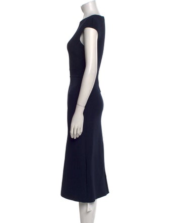 Scanlan Theodore Crew Neck Midi Length Dress