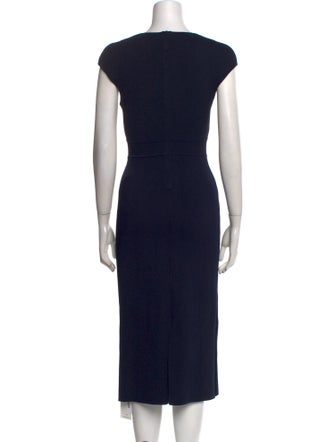 Scanlan Theodore Crew Neck Midi Length Dress