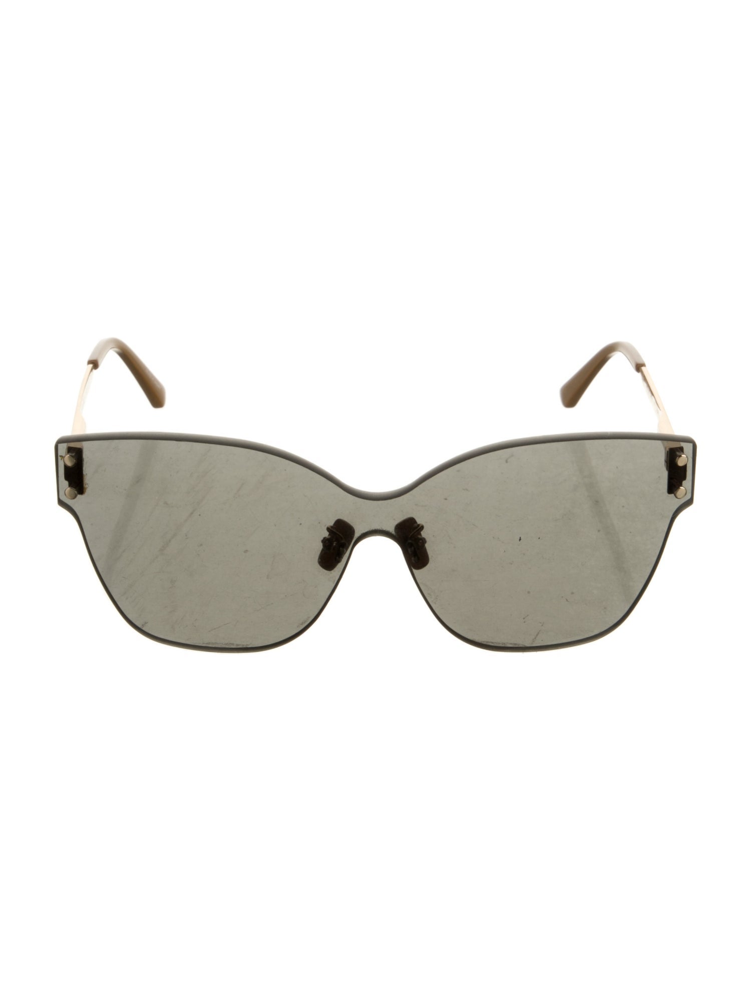 Scanlan Theodore Grey Butterfly Shield Oversize Sunglasses