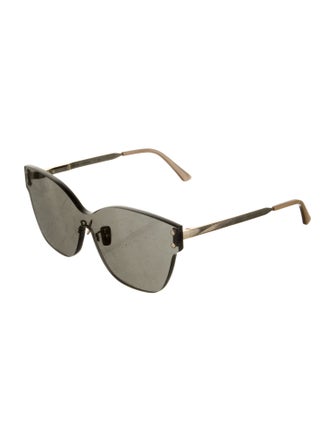 Scanlan Theodore Grey Butterfly Shield Oversize Sunglasses