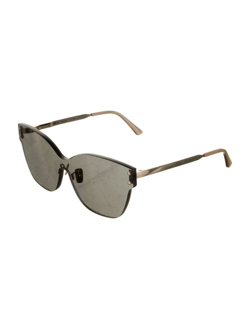 Scanlan Theodore Grey Butterfly Shield Oversize Sunglasses