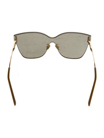 Scanlan Theodore Grey Butterfly Shield Oversize Sunglasses