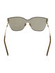 Scanlan Theodore Grey Butterfly Shield Oversize Sunglasses