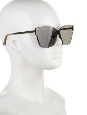 Scanlan Theodore Grey Butterfly Shield Oversize Sunglasses