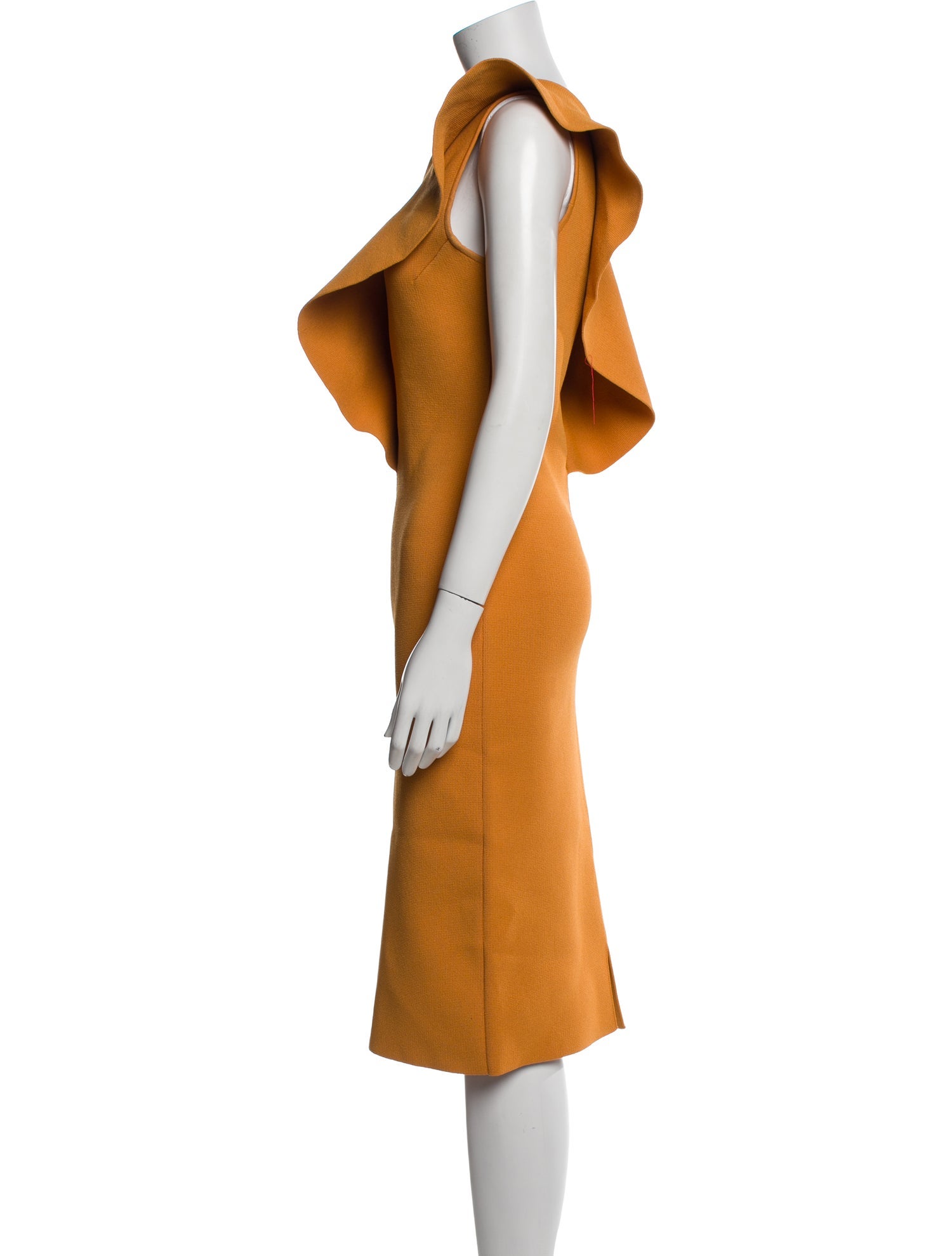 Scanlan Theodore One-Shoulder Midi Length Dress