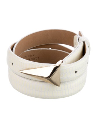 Scanlan Theodore Skinny Leather Waist Belt