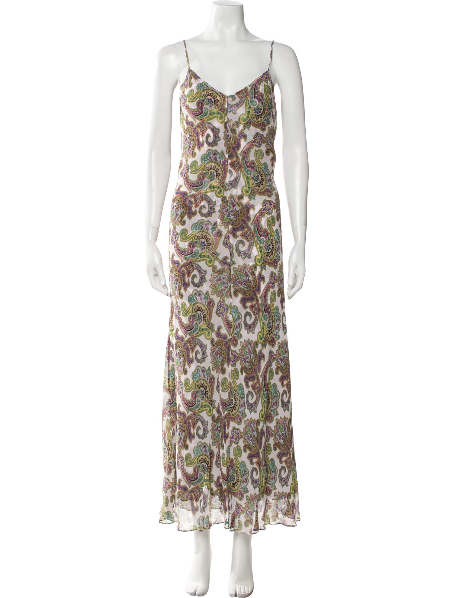 Scanlan Theodore Paisley Print Long Dress