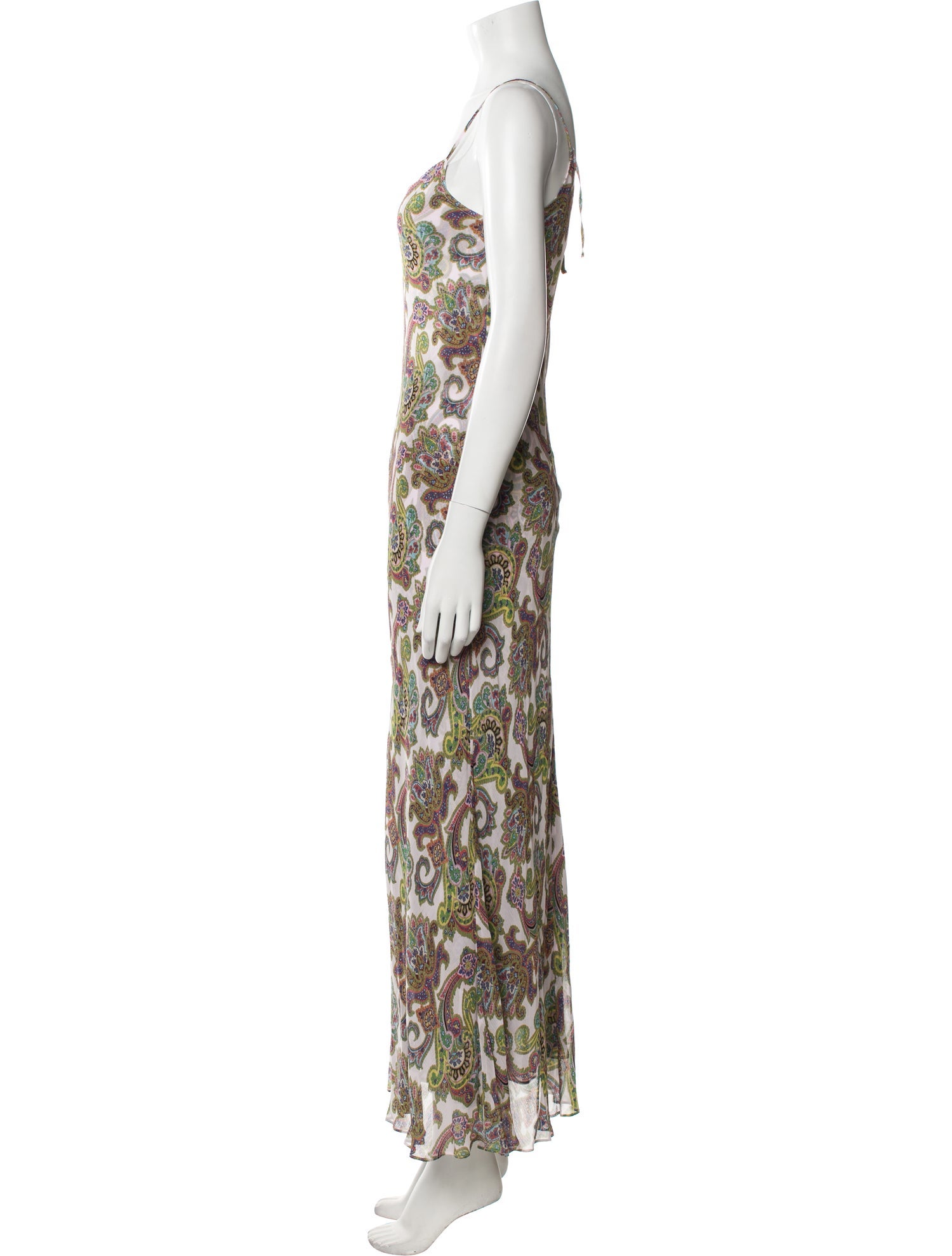 Scanlan Theodore Paisley Print Long Dress