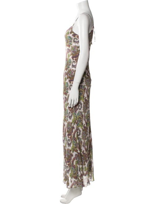 Scanlan Theodore Paisley Print Long Dress