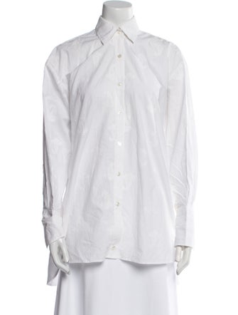 Scanlan Theodore Long Sleeve Button-Up Top