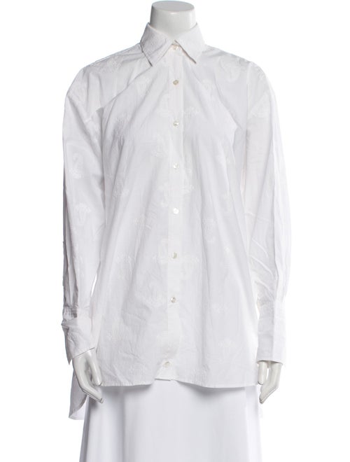 Scanlan Theodore Long Sleeve Button-Up Top